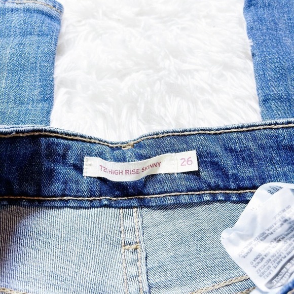 Levi's 721 High Rise Skinny Medium Wash SZ26 x 28L - Picture 6 of 7